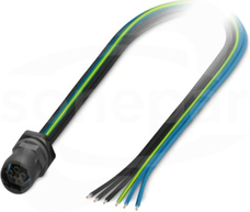 SACC-E-S15FS-5PE-M20/0,5 Device connector front mounting
