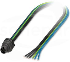 SACC-E-S15MS-5PE-M20/0,5 Device connector front mounting