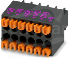 DFMC 0,5/ 6-ST-2,54 BDMCWH/RD PCB connector