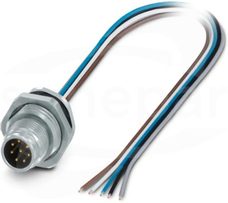 SACC-DSI-MS-8CON-M16/0,5 PP Device connector rear mounting