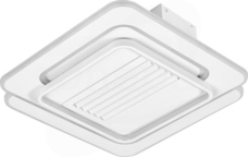 Ceiling Fan Grill Square 55W CCT White Oprawa z wentylatorem