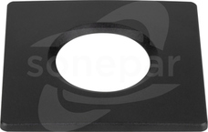 Pokrywa UNIWERSAL DOWNLIGHT kwadrat IP65 czarny Akcesoria do downlight