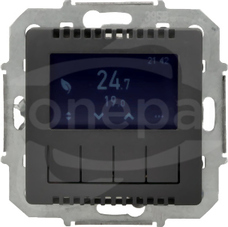 Simon 82 16A 3600W AC1 grafit Regulator temperatury z wyświetlaczem