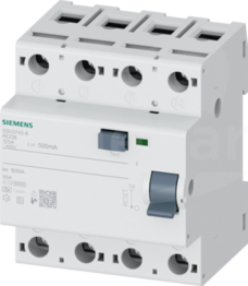  typ A 125 A 500 mA AC 400 V Wyłącznik różnicowoprądowy 4P
