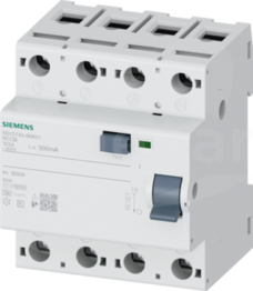  typ A 125 A 500 mA AC 400 V Wyłącznik różnicowoprądowy 4P