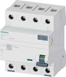  typ A 63 A 100 mA AC 400 V Wyłącznik różnicowoprądowy 4P