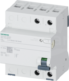  typ F 40 A 30 mA 6 mA DC AC 230 V Wyłącznik różnicowoprądowy 2P
