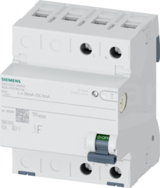 typ F 25 A 30 mA 6 mA DC AC 230 V Wyłącznik różnicowoprądowy 2P