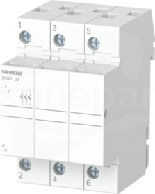 SENTRON 8x32 3P 20A Podstawa bezpiecznikowa