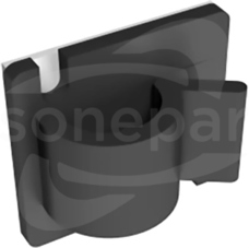 PKB-R251-0 25 x 25 mm czarny Uchwyt mocujący samoprzylepny