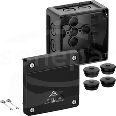 Abox Pro 025-L sw NOWY 92x92x60 IP69 czarny Skrzynka rozgałęźna