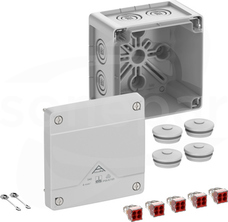 Abox Pro 040-4mm2 NOWY 102x102x70 IP69 szary Skrzynka rozgałęźna