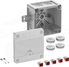 Abox Pro 040 AB-4mm2 NOWY 102x102x70 IP69 szary Skrzynka rozgałęźna