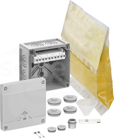 Abox Pro XT-6mm2 NOWY 127x127x75 IP68 szary Skrzynka rozgałęźna