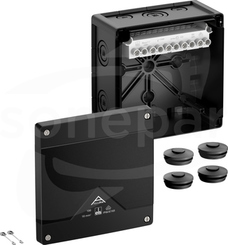 Abox Pro 100-10mm2 sw NOWY 152x152x85 IP69 czarny Skrzynka rozgałęźna