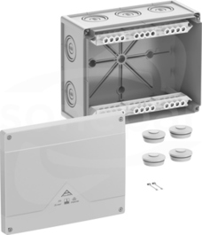Abox Pro 250-25mm2 NOWY 252x202x120 IP69 szary Skrzynka rozgałęźna