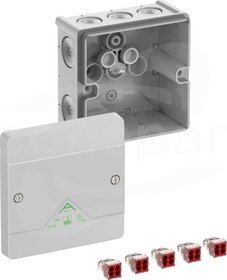 Abox 040-4mm2 NOWY 102x102x57 IP66 szary Skrzynka rozgałęźna