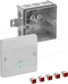 Abox 040 AB-4mm2 NOWY 102x102x57 IP66 szary Skrzynka rozgałęźna