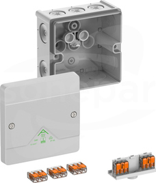 Abox SLK-4mm2 NOWY 102x102x57 IP66 szary Skrzynka rozgałęźna