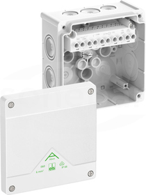 Abox 060-6mm2/w NOWY 127x127x70 IP66 biały Skrzynka rozgałęźna