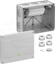 Abox SL-16mm2 NOWY 252x202x120 IP55/IP66 szary Skrzynka rozgałęźna