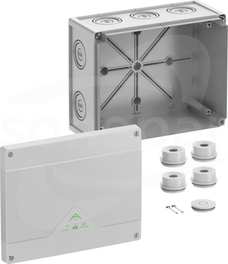 Abox 250-L NOWY 252x202x120 IP55/IP66 szary Skrzynka rozgałęźna