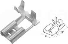 1,0-2,5mm2 (200szt) Nasuwka konektorowa z przył.bocznym