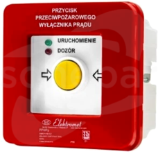 PPWPp-1s A 230VAC 24VDC Przycisk przeciwpożarowy