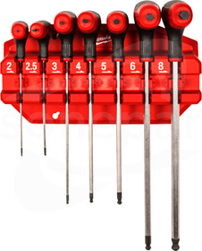 2mm-8m (7szt) Zestaw kluczy imbusowych z szyną