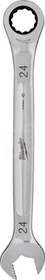 MAXBITE 24mm Klucz płasko-oczkowy z grzechotką