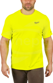 WORKSKIN WW SS YL L żółty Koszulka robocza z krótkim rękawem