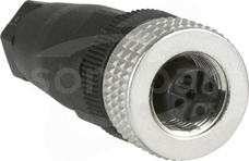 XZCC12FDM40B M12 4P Wtyk żeński prosty