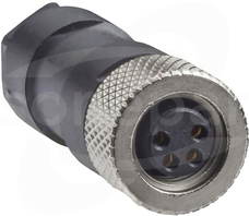 XZCC8FDM40V M8 4P Wtyk żeński prosty