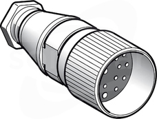 XZCC23FDM190S M23 19P Wtyk żeński prosty