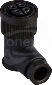 XZCC18FCP40B M18 4P Wtyk żeński kątowy
