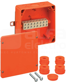 WKE 4-8 165x165x76 8x6mm2 IP54 Puszka przeciwogniowa