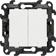 SIMON24 IP20/IP44 10AX biały Łącznik świecznikowy z podśw.LED