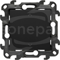 SIMON24 IP20/IP44 10A czarny mat Łącznik roletowy trójpozycyjny 1-0-2