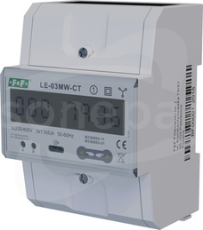 LE-03MW-CT LICZNIK ENERGII 3-FAZ.DWUKIERUNKOWY POM.PÓŁPOŚREDNI