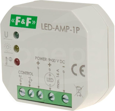 LED-AMP-1P 12/24VDC Wzmacniacz sygnału zasilającego
