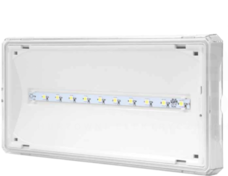 EXIT M LED 3W 1h SE 350lm AT IP65 biała Oprawa awaryjna 1-zadaniowa autotest