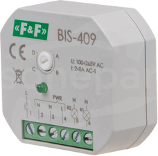 BIS-409 2x(1xNO)/2x(<8A) 100-265VAC PRZEKAŹNIK BISTABILNY