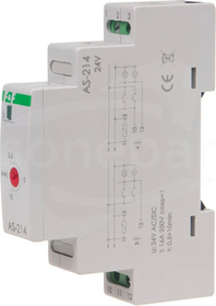 AS-214 16A TH35 1M 1Z LED AUTOMAT SCHODOWY