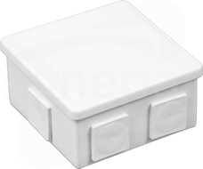 S-BOX 036B 80x80x40 IP44 KLIK Puszka natynkowa herm.biały