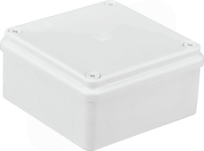 S-BOX 116B 100x100x50 IP65 bez dł.biała Puszka natynkowa