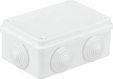 S-BOX 206 120x80x50 IP65 6 dławików biały Puszka natynkowa