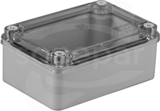 S-BOX 216 120x80x50 IP65 bez dł. Puszka natynkowa pokr.przezr.
