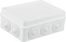 S-BOX 406B 190x140x70 IP65 10 dł. Puszka natynkowa herm.biały