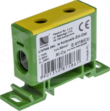 1x2,5-50mm2 żółto-zielona AL/CU Listwa zaciskowa w korpusie