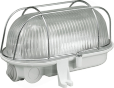 OWAL 100W E27 18W 230V IK06 IP44 Oprawa klosz przeźroczysty